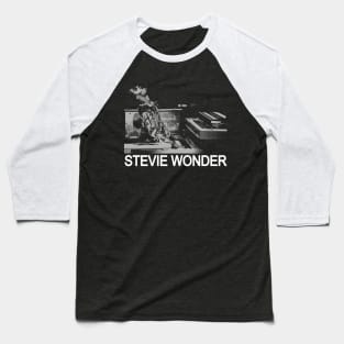 Stevie Wonder - Black art Baseball T-Shirt